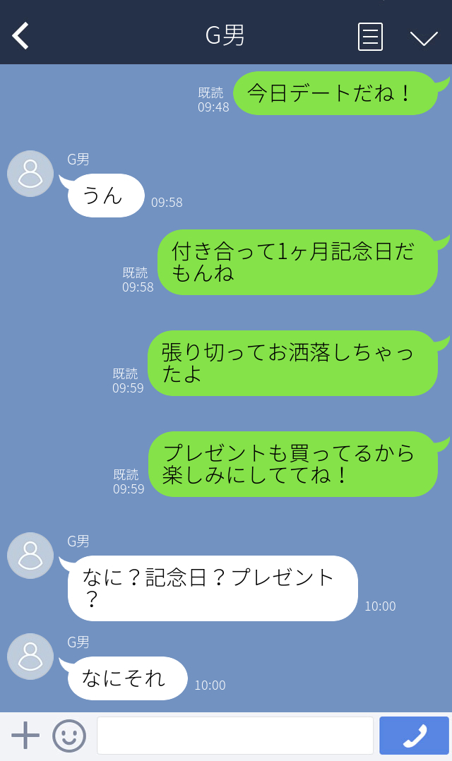 「記念日？プレゼント？なにそれ」付き合って1ヶ月の記念日→彼から言われた衝撃の言葉に怒りが収まらない！