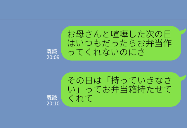 母と喧嘩した次の日…『お弁当持っていきなさい』蓋を開けて娘、赤っ恥！？⇒『びっくり…』母が考えた【仕返し弁当】が強烈すぎた…