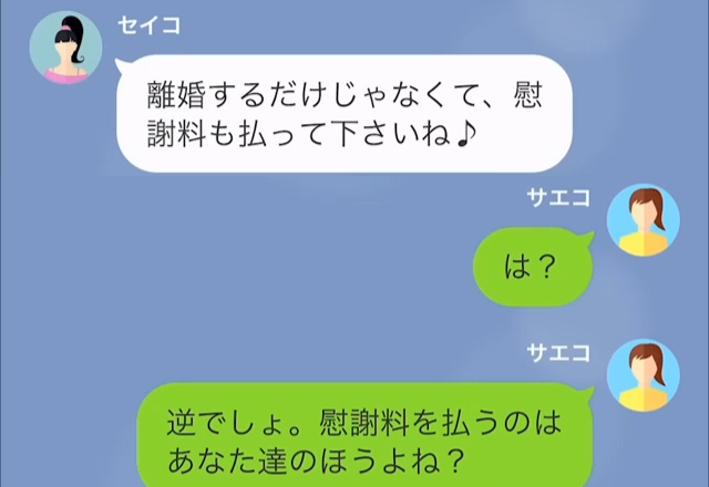 夫の浮気相手「慰謝料払って下さいね♪」私「は？逆でしょ？」非常識呼ばわりされて→直後…女の“トンデモ理論”連発でイライラMAX！！